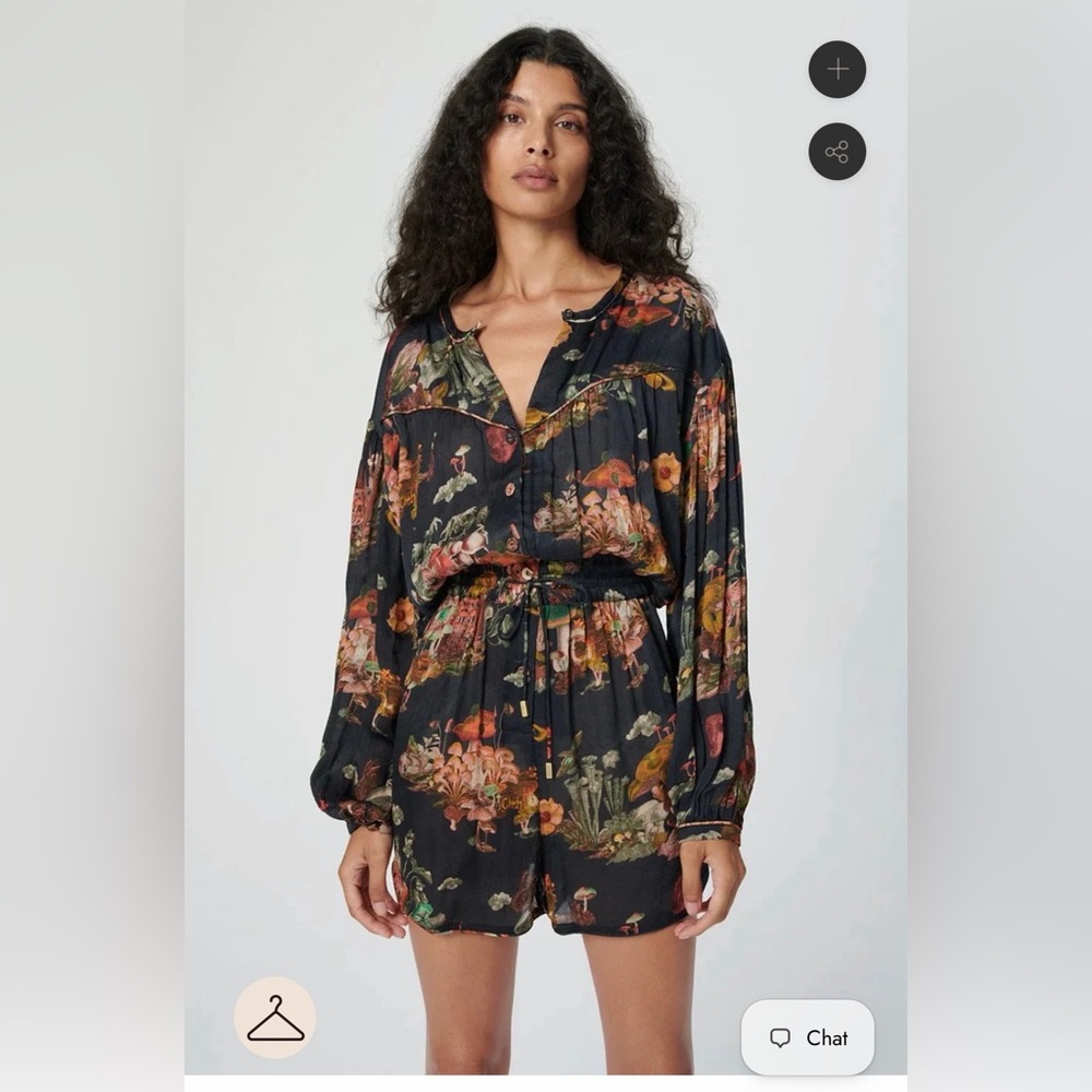 CHUFY ROMPER MUSHROOM PRINT XS